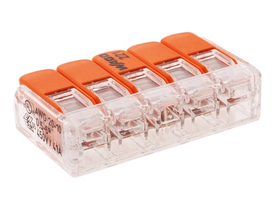 WAGO - Domino Lot de 3 mini bornes de connexion rapide s221 pour tous type...