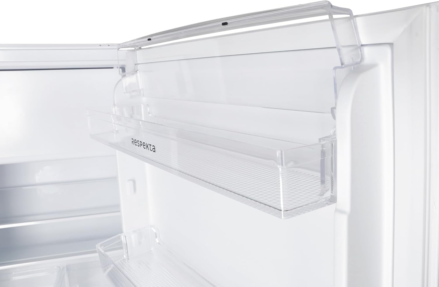 Respekta Einbaukühlschrank mit Gefrierfach 88 cm / 116 L Nutzinhalt/Wechselbarer Türanschlag/Automatische Abschaltung des Kühlteils/Kühl-Gefrierkombination ‎KS88.4-11 / Max. 39 dB/in weiß