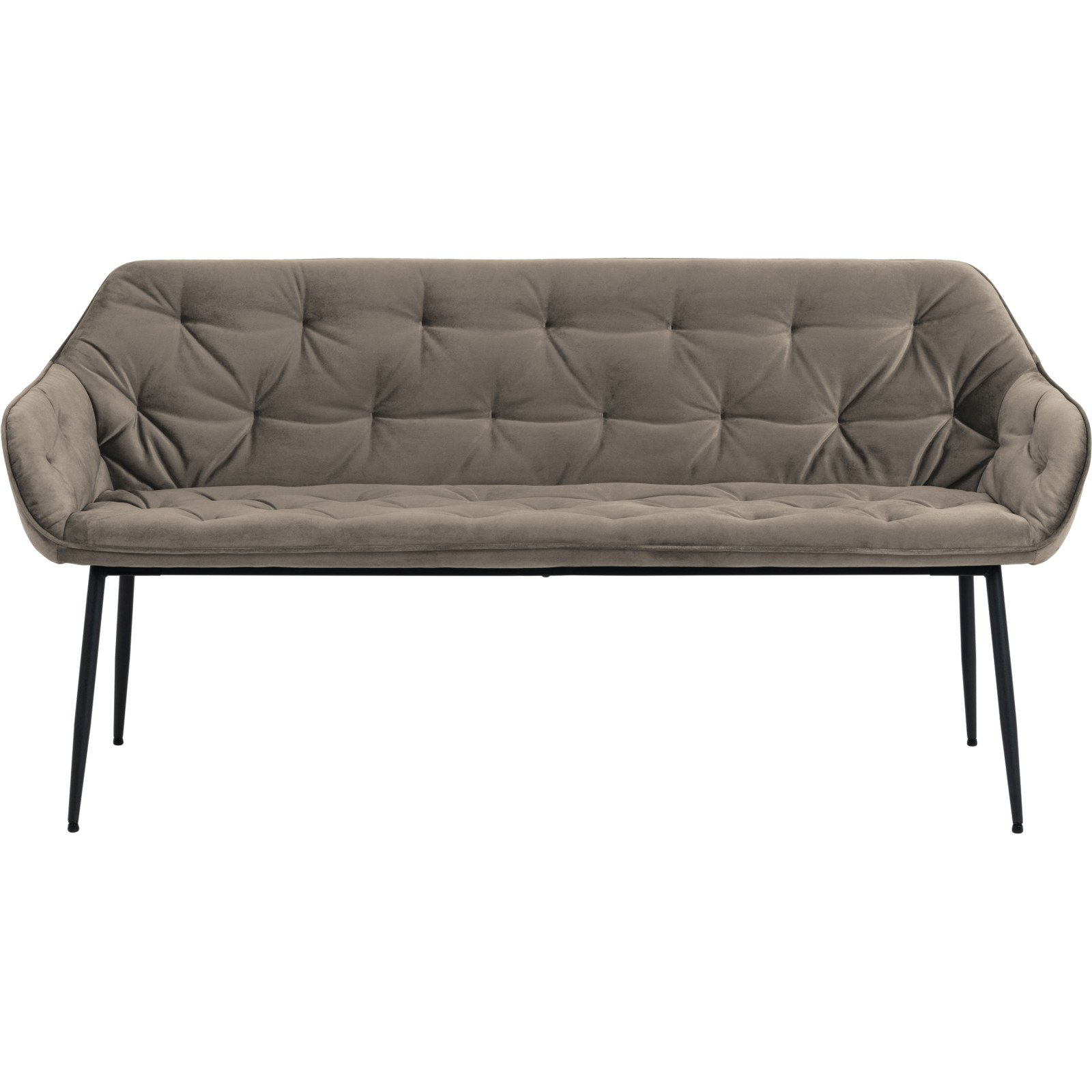 Sitzbank Brooke Samt-Optik beige