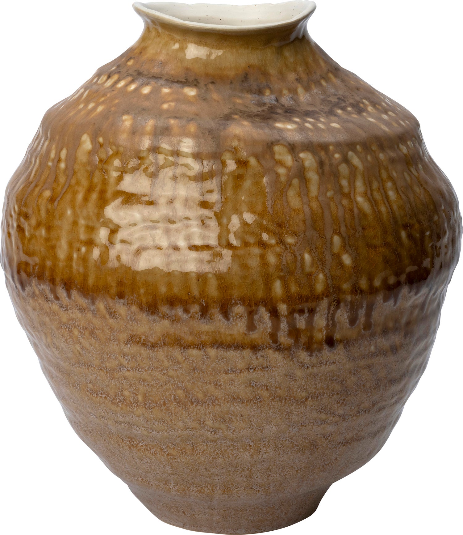 Intratuin vaas cm Mieke bruin D 33,5 H 38,7 cm