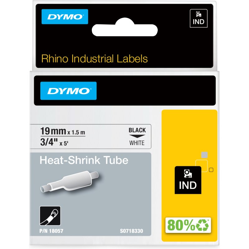 DYMO RHINO Etiquette industrielle thermorétractable