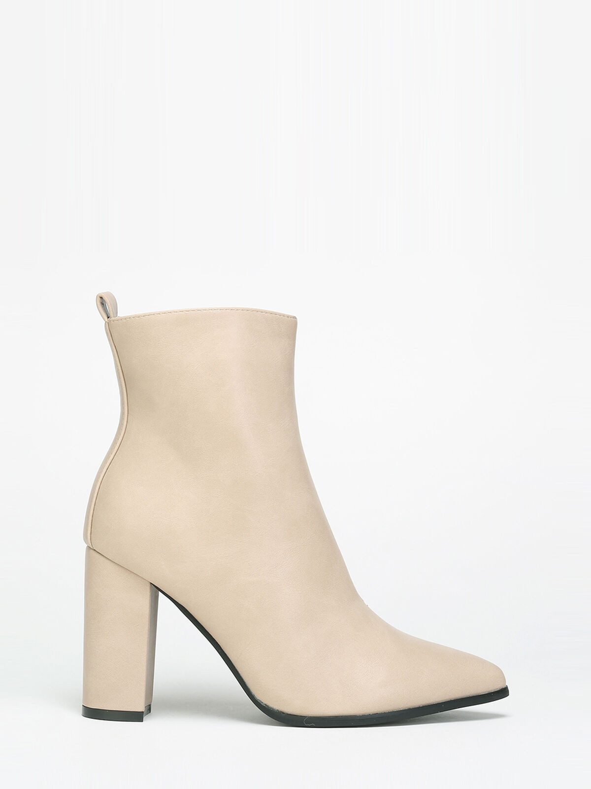 Bottines à talon- Beige