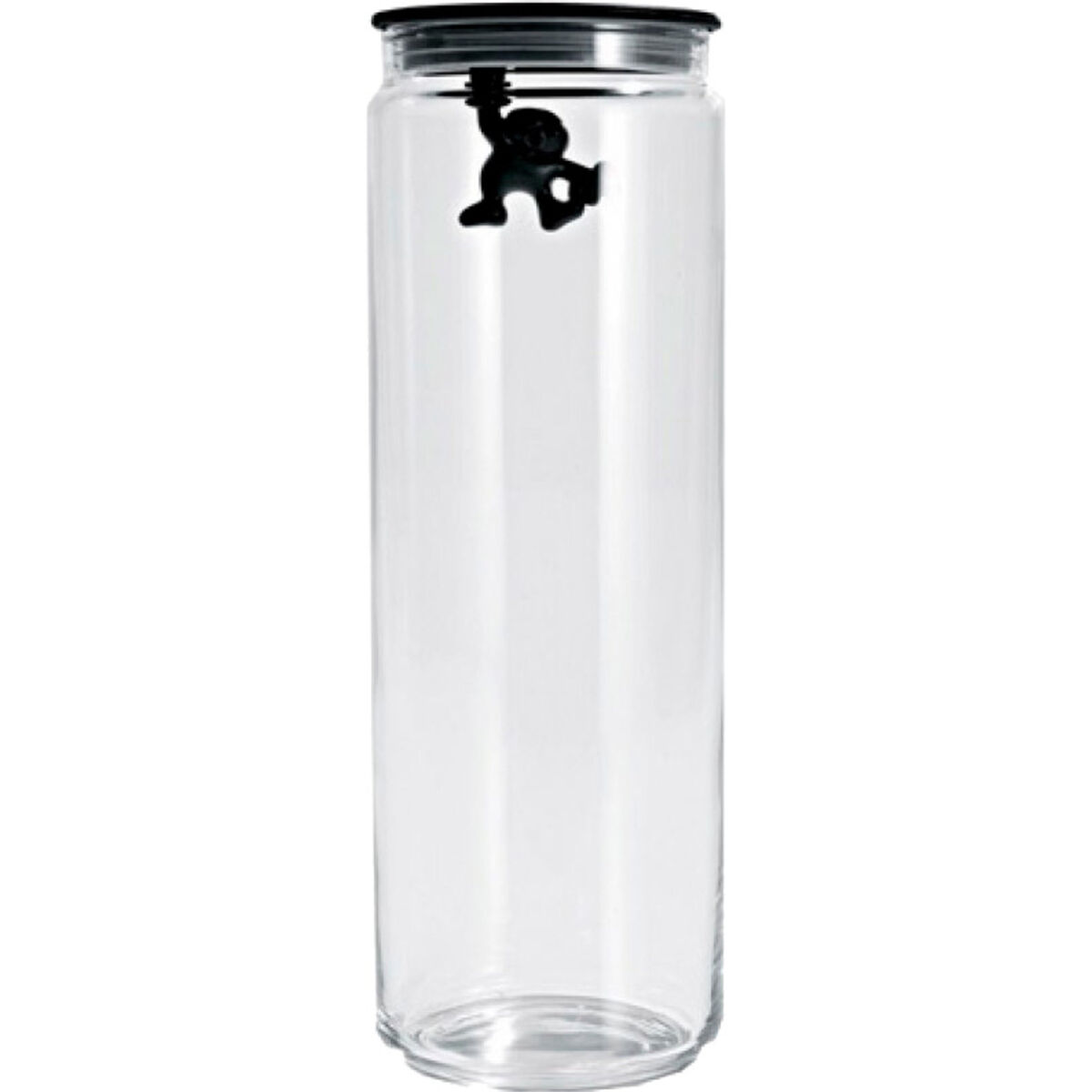 Gianni Glasskrukke med Lokk Svart 200 cl