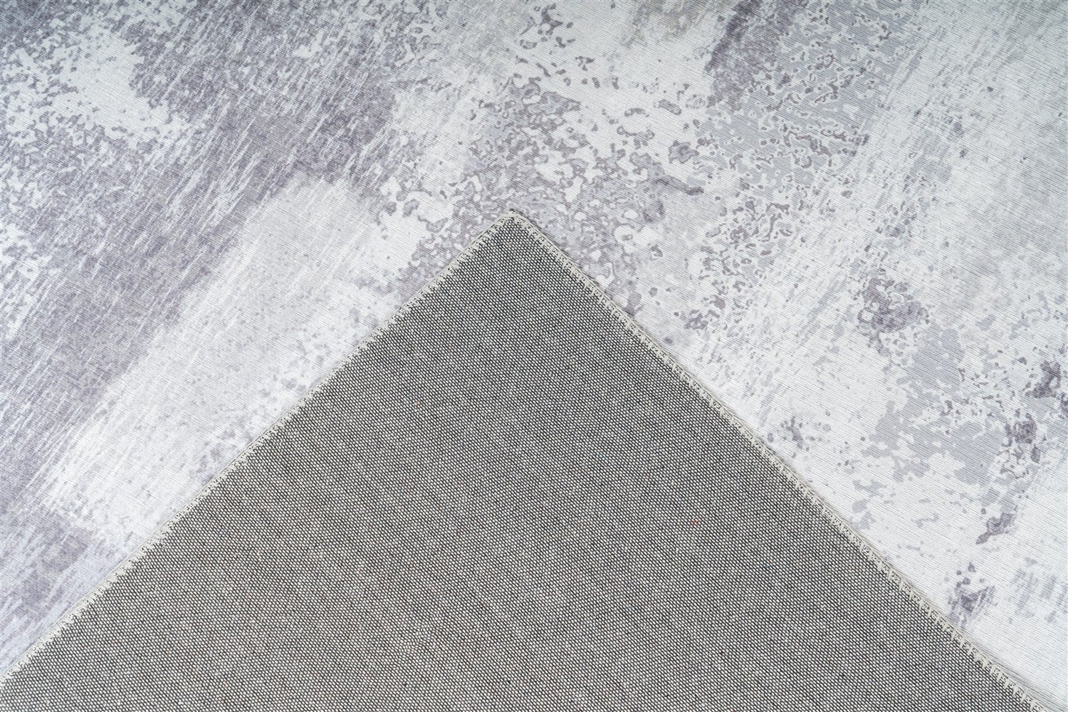 Platgeweven vloerkleed Stellara Grey Modern, vintage design 80 x 150 cm