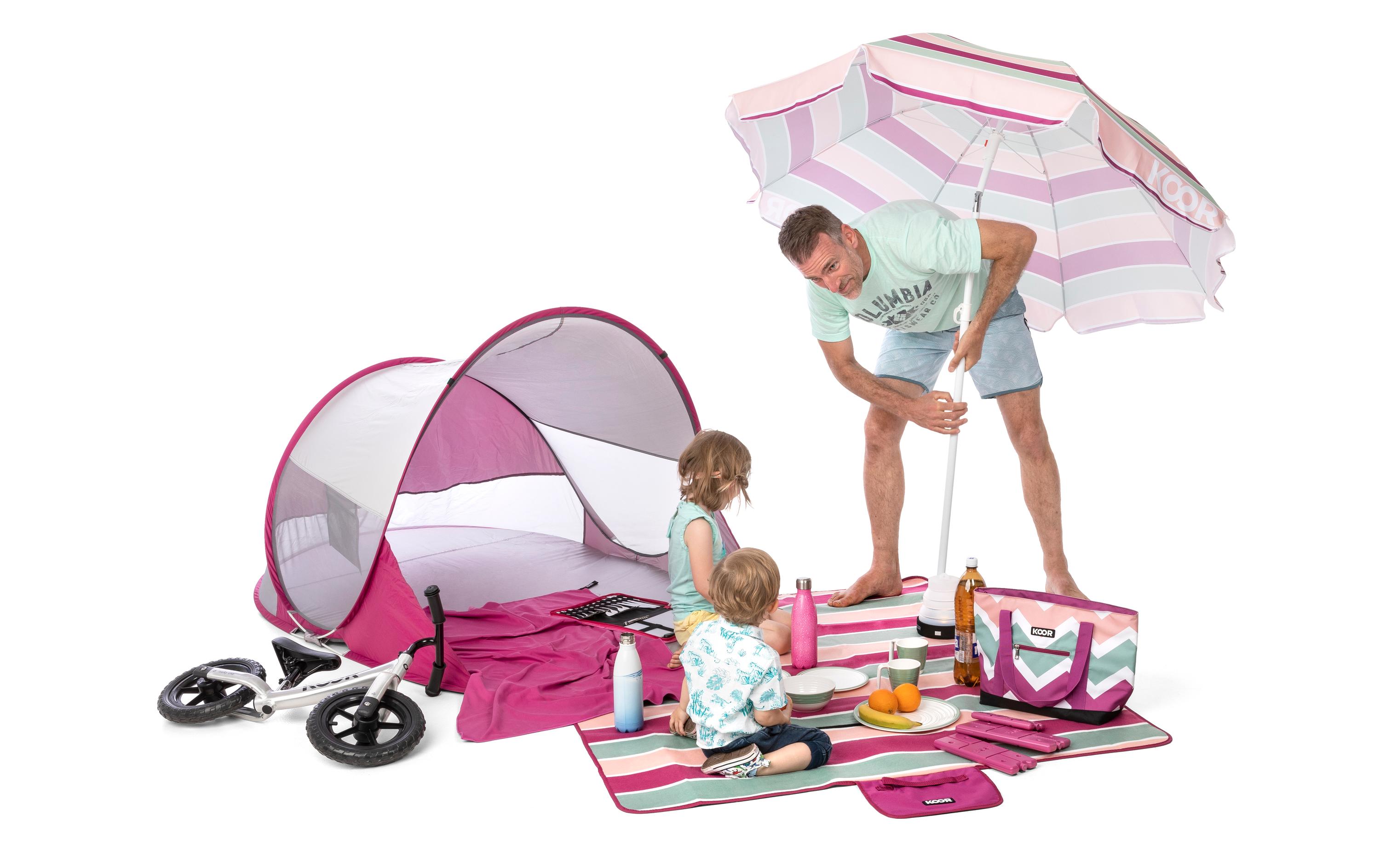 Picknickdecke Lido-Magenta 135 x 160 cmModische Picknick-Decke in sommerlichen Trendfarben
