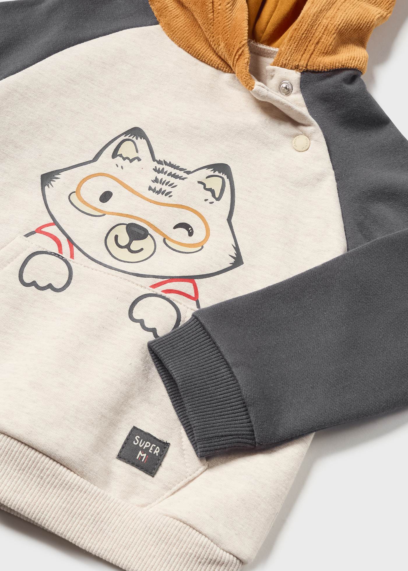 Conjunto de duas peças com calça de veludo cotelê para bebê
