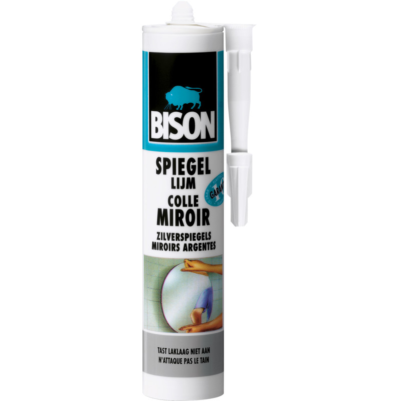 Bison spiegellijm Wit 425gr