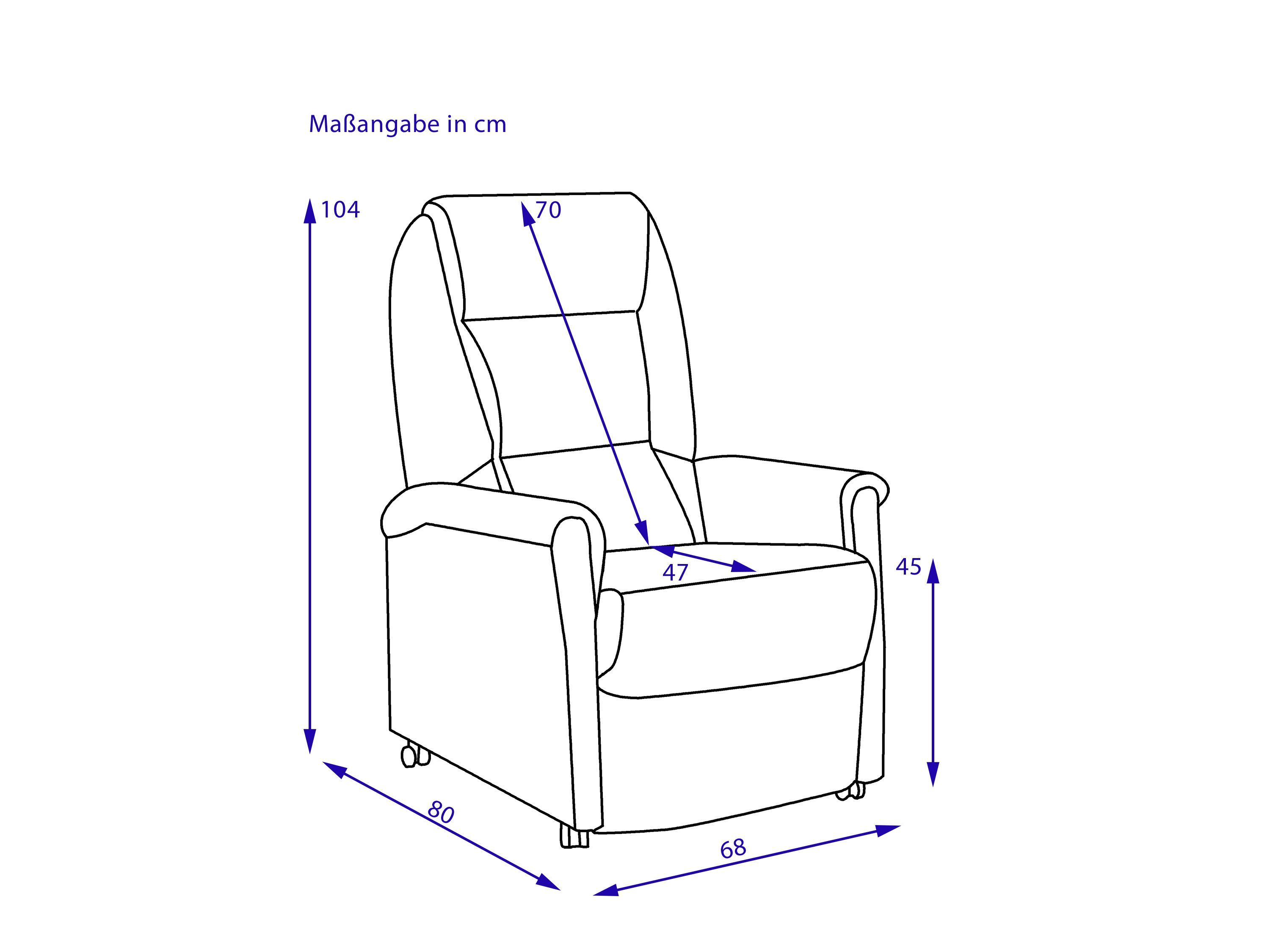 Relaxsessel BPW JUTTA admiral