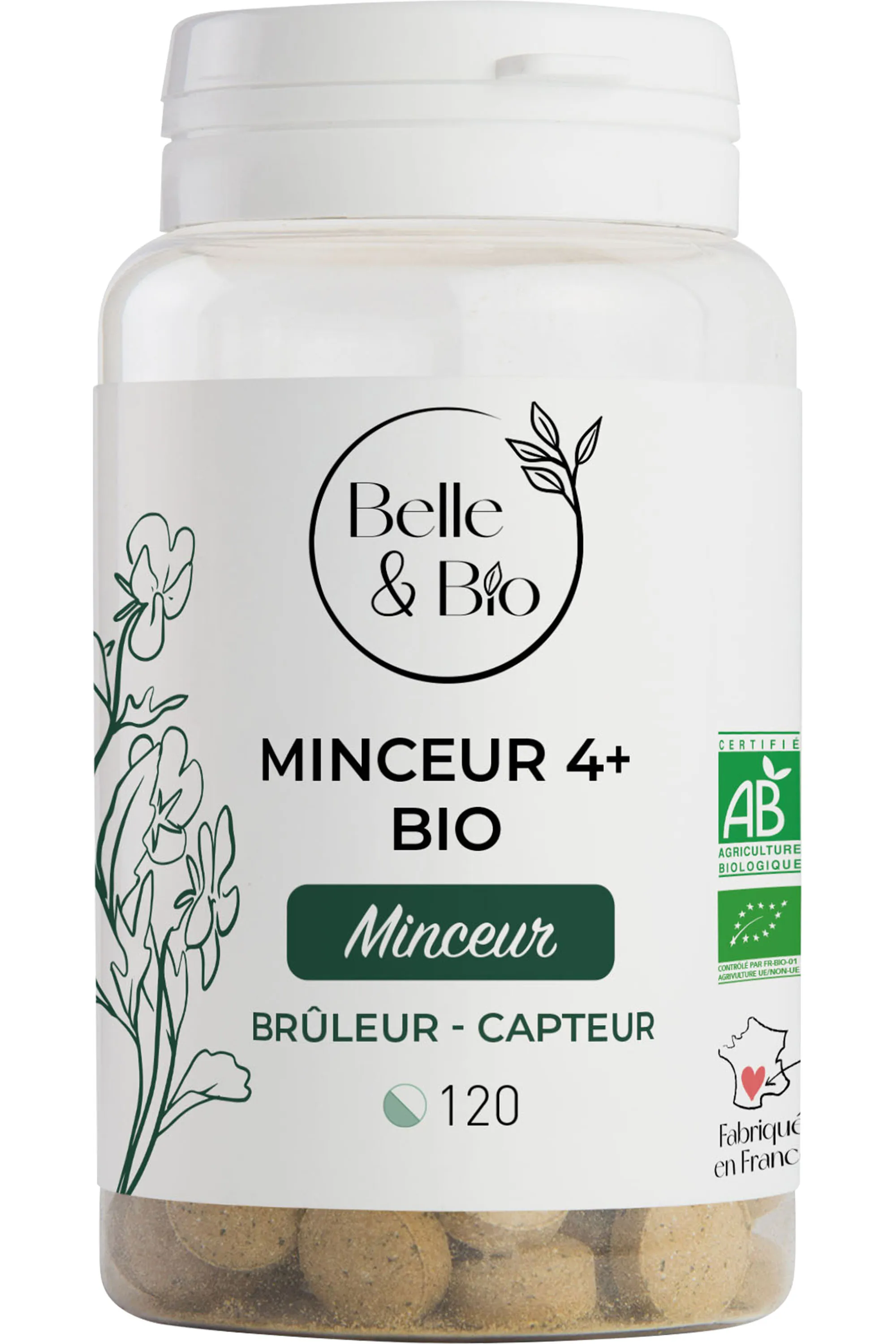 Belle & Bio Complément Alimentaire Minceur 4+ Bio-56 g