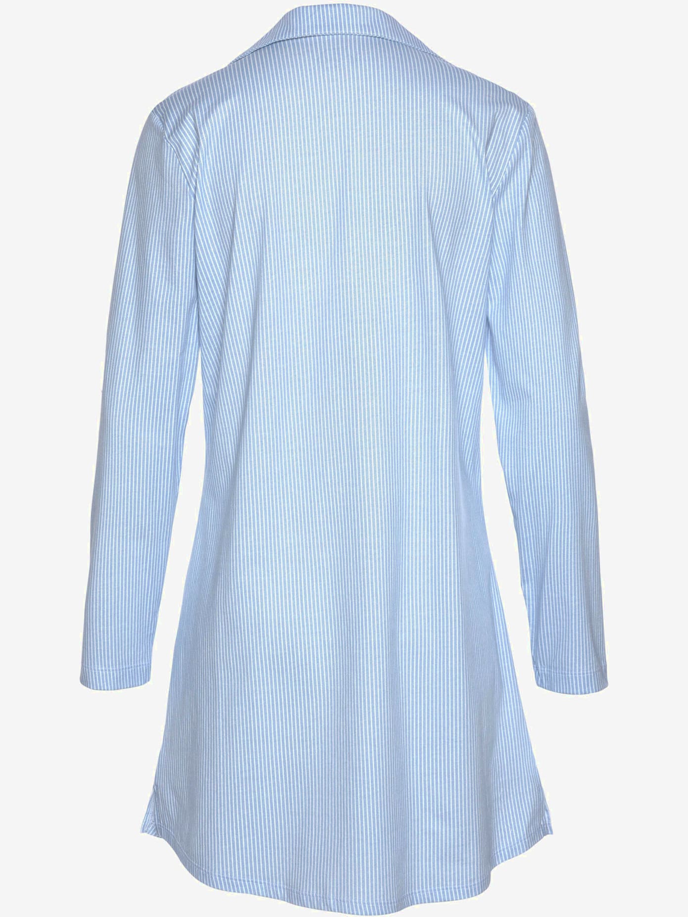 Chemise de nuit, col à revers et poche poitrine