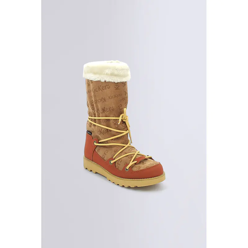 KICK NEOSNOW CAMEL ROUILLE BOOTS Cuir Femme