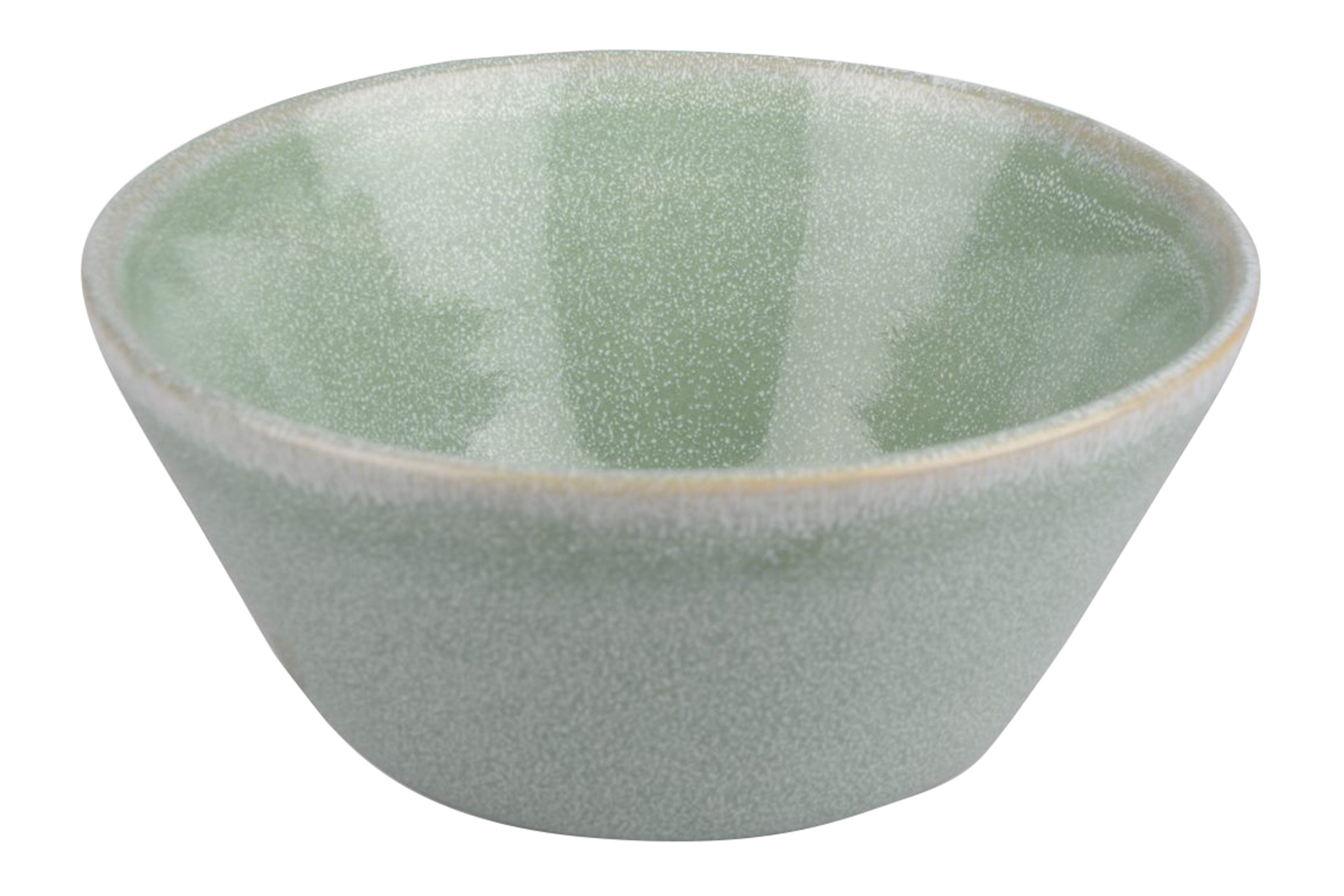Stengods skål Ø15 cm. Grønn.