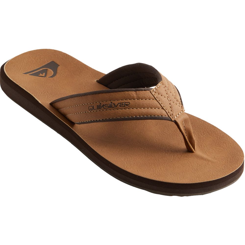 Quiksilver Carver Nubuck Flip Flops Herren tan