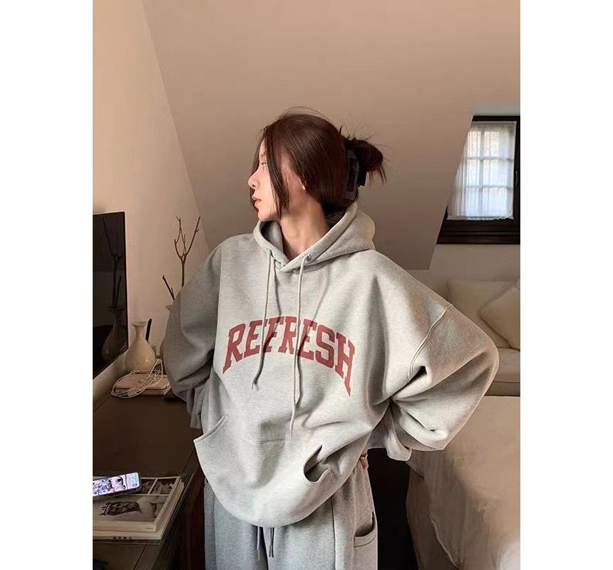 Alfie - Hoodie met trekkoordletters
