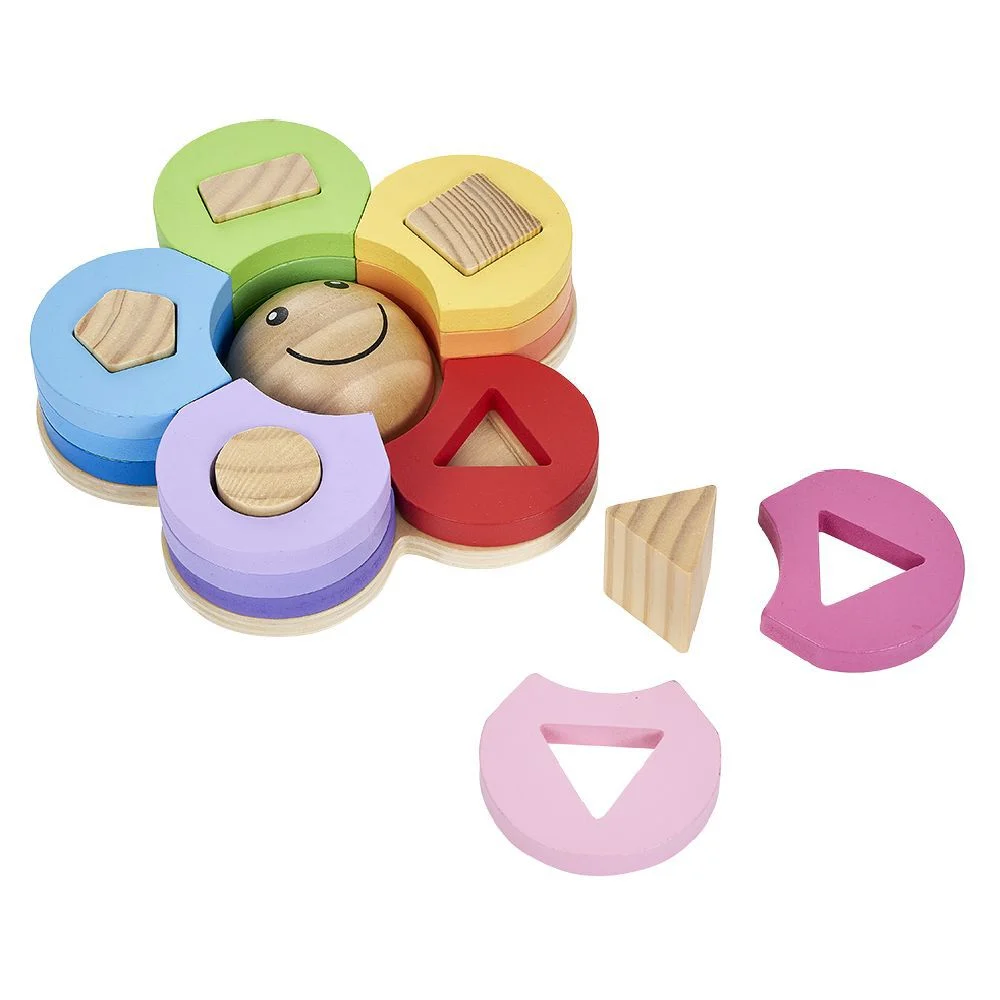 Fleur d'éveil en bois certifié FSC® Montessori