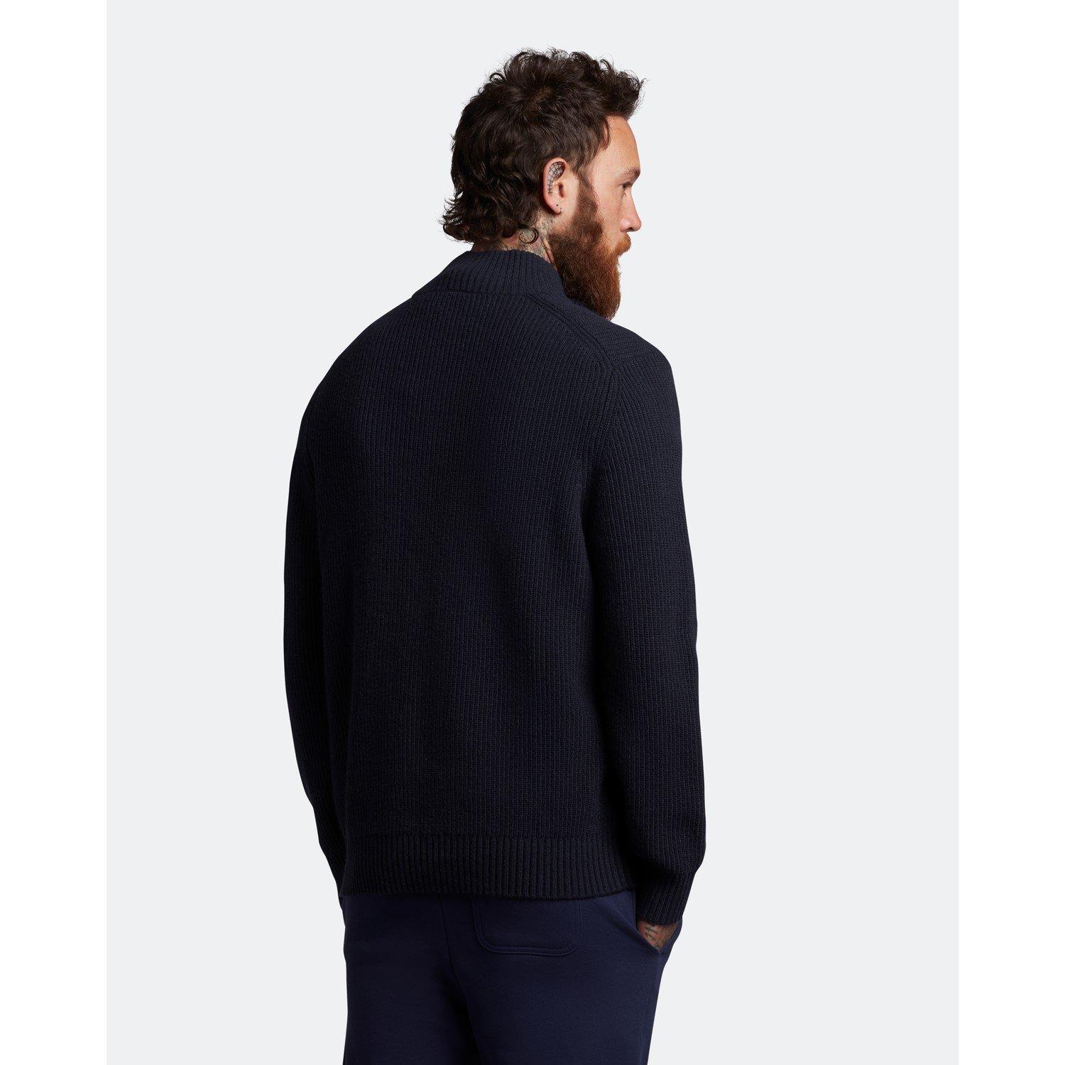 Lyle and Scott Ribbed Quarter Zip Jumper