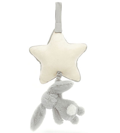 Jellycat Musikmobile m. Stern - Schüchtern Bunny - Silber