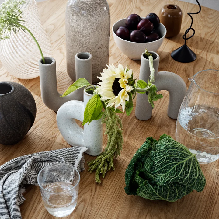 Broste Copenhagen - Hector Vase, b, rainy day grey