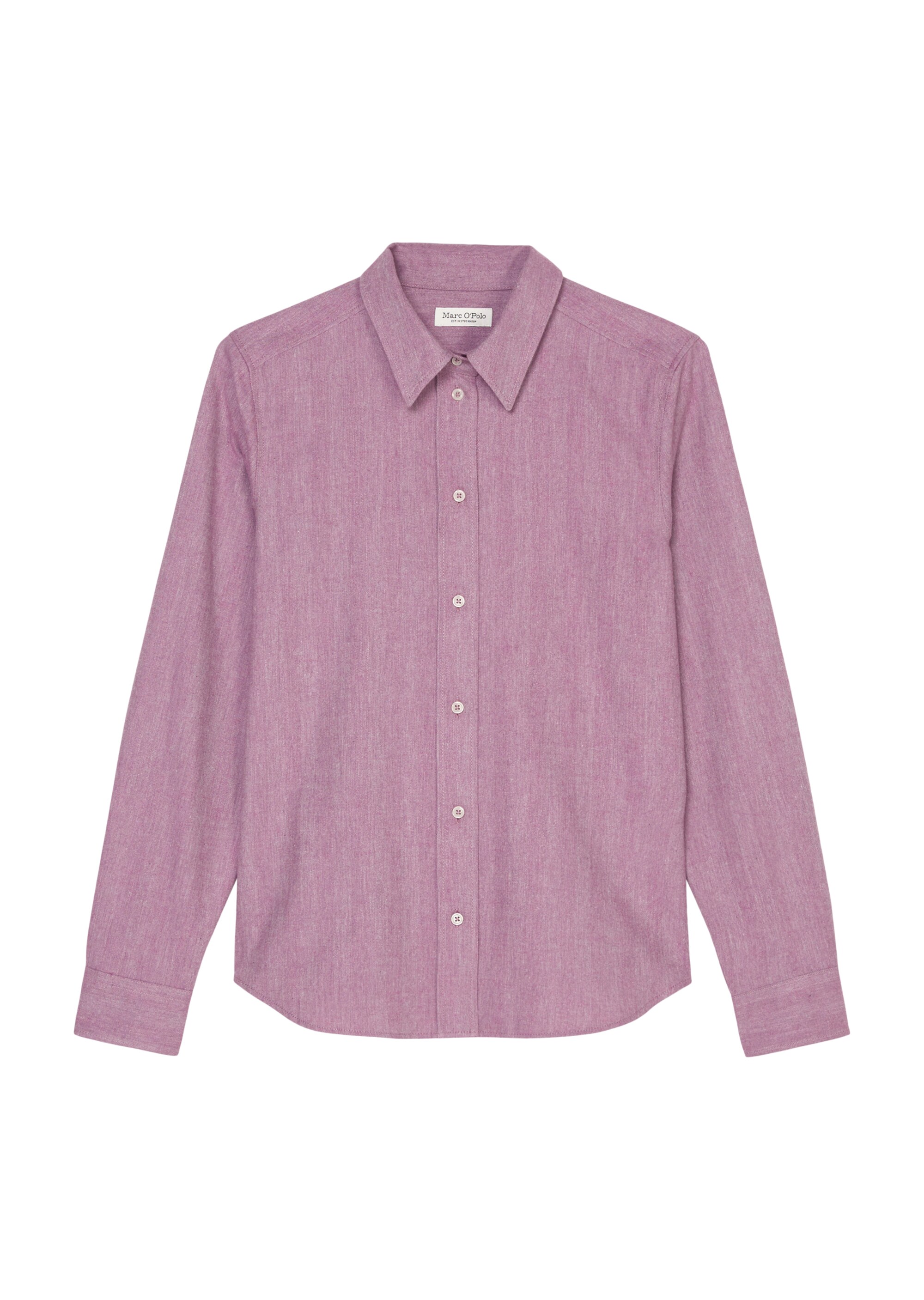 Bluse fitted aus Melange-Twill-Qualität