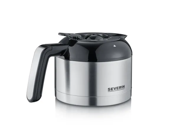 SEVERIN KA 4814 - Kaffemaskine - 8 kopper - børstet rustfrit stål/sort