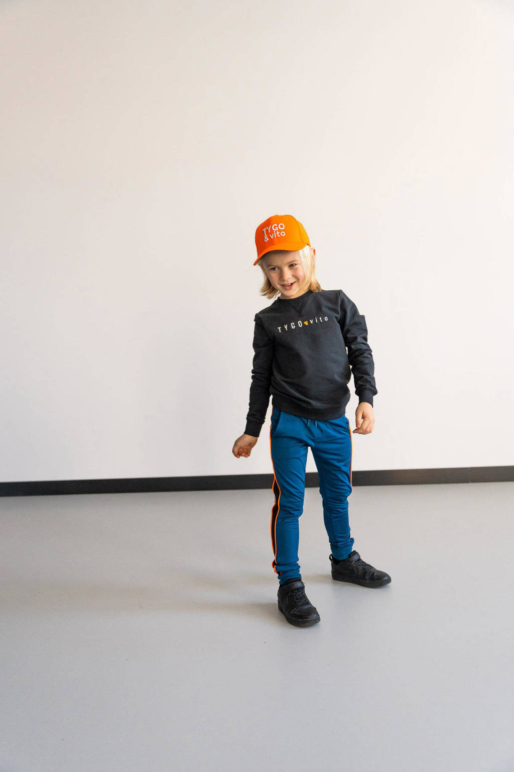TYGO & vito slim fit broek Pepijn blauw