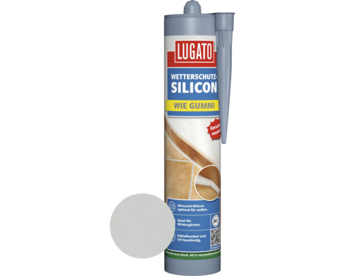 Lugato Weerbestendige Siliconen, Zoals Rubber, Aluminium, 310 ml