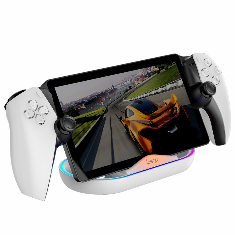 PlayStation Portal Remote Player Ladestation Charging Dockingstation mit RGB LED - Weiss