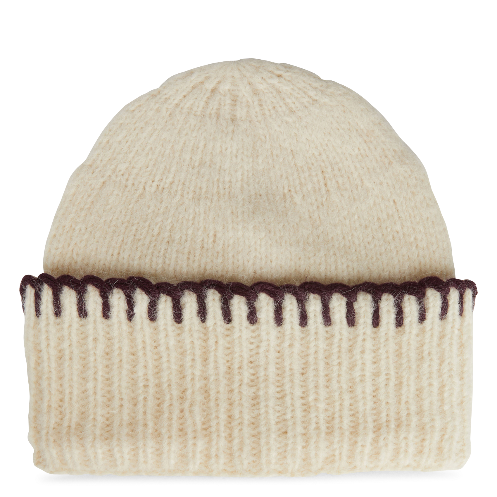 BEANIE - Bonnet en laine et en coton mélangés | Beige