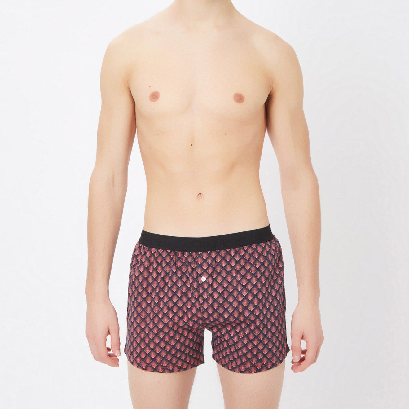 Arthur Boxer imprimé noir/rouge