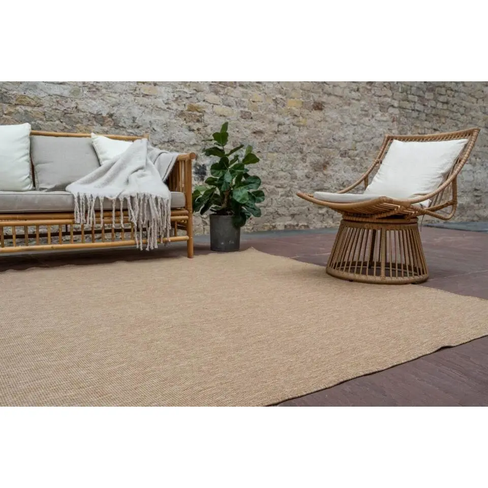 Interieur05 Jute buitenkleed naturel uni - 290 x 200 cm