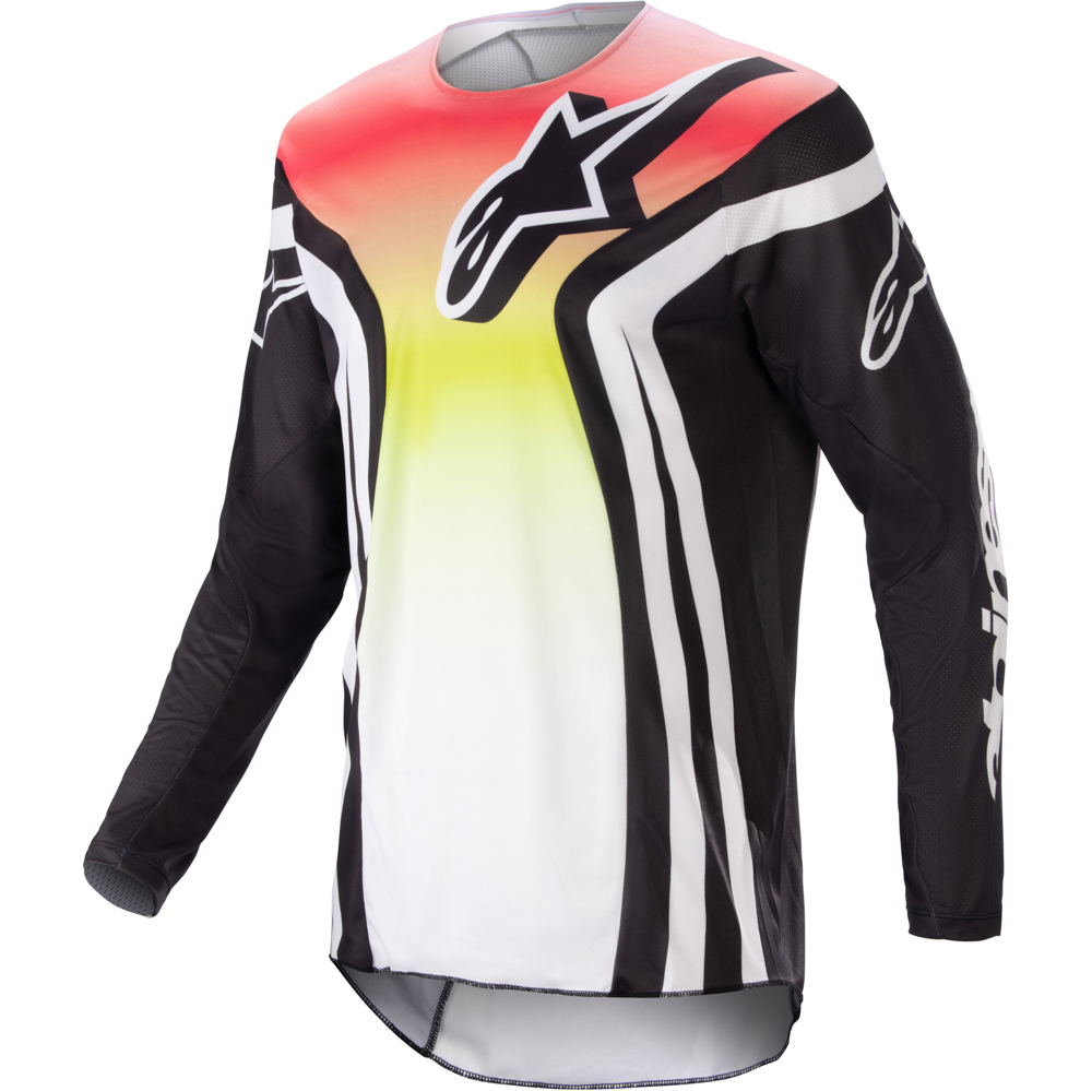 Alpinestars - Maillot Racer Semi Noir / Blanc / Multicolore