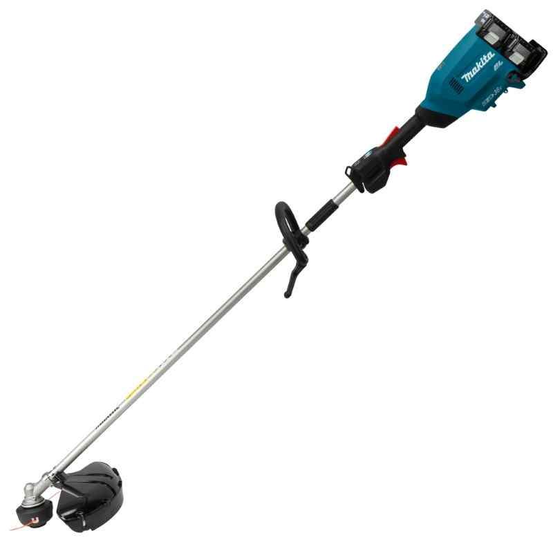 Makita DUR369LPT2 2x18 V Bosmaaier D-greep ( 2x5.0 Ah ) accu en 1 duo snellader