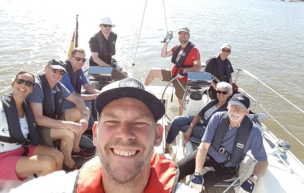 Segeln für zwei in Hamburg