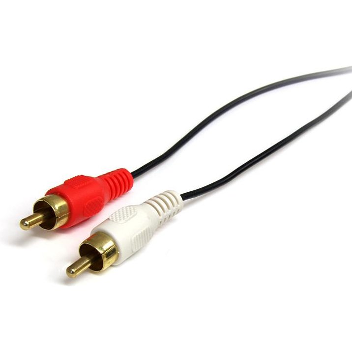 StarTech.com Câble audio stéréo de 1 m - Mâle 3,5 mm vers mâle 2 x RCA