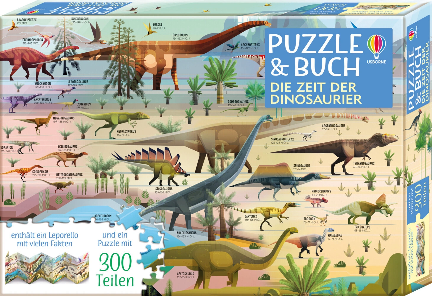 Puzzle-und-Buch-Reihe - Puzzle & Buch: Die Zeit der Dinosaurier