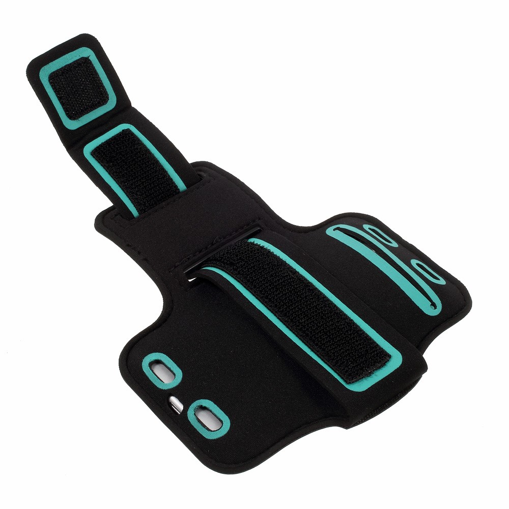 iPhone SE (2022/2020) / 8 / 7 Neopren Fitness Sportarmband   Schlüsselfach - Schwarz