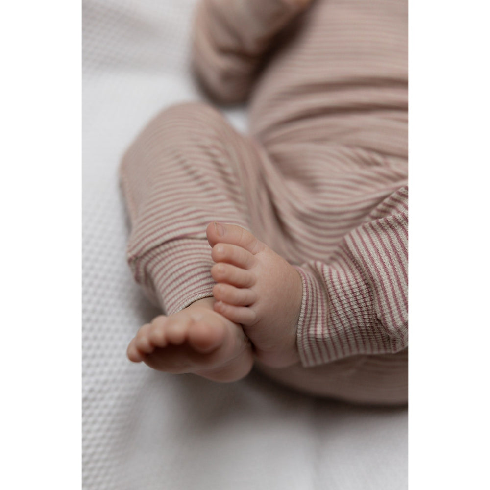 Køb Petit Piao Nostalgic Rose/Dark Off White PPDian Fold Leggings Stripe NOOS