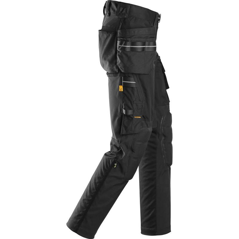 Snickers 6590 AllroundWorkwear capsulized™ stretchbroek met kniebeschermers en holsterzakken 54 zwart