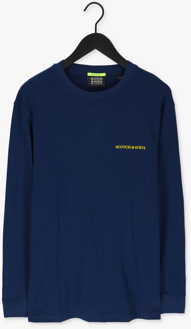 SCOTCH & SODA blauwe scotch & soda trui unisex long-sleeved tee