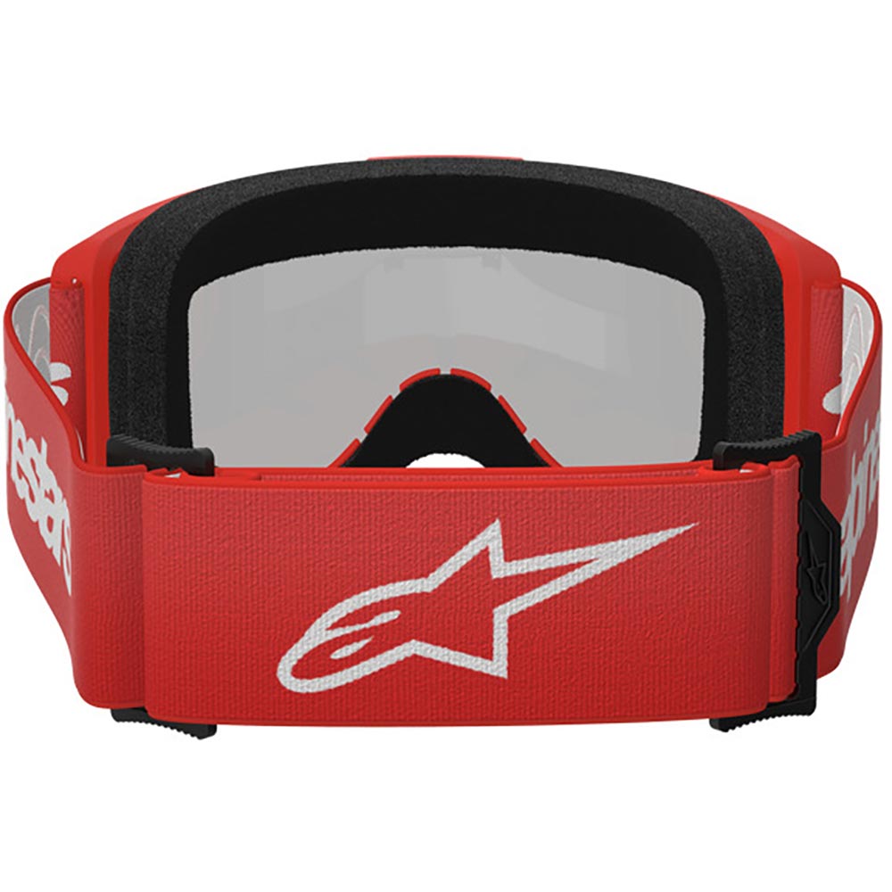 Alpinestars - Masque Vision 3 Wordmark Mirror Rouge / Blanc / Argent
