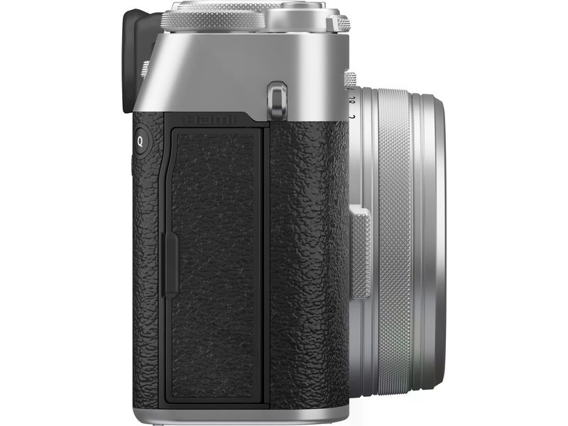 Fujifilm Fotokamera X100VI Silber Kompakte Digitalkamera mit anspruchsvollem Design und intuitiver Bedienbarkeit