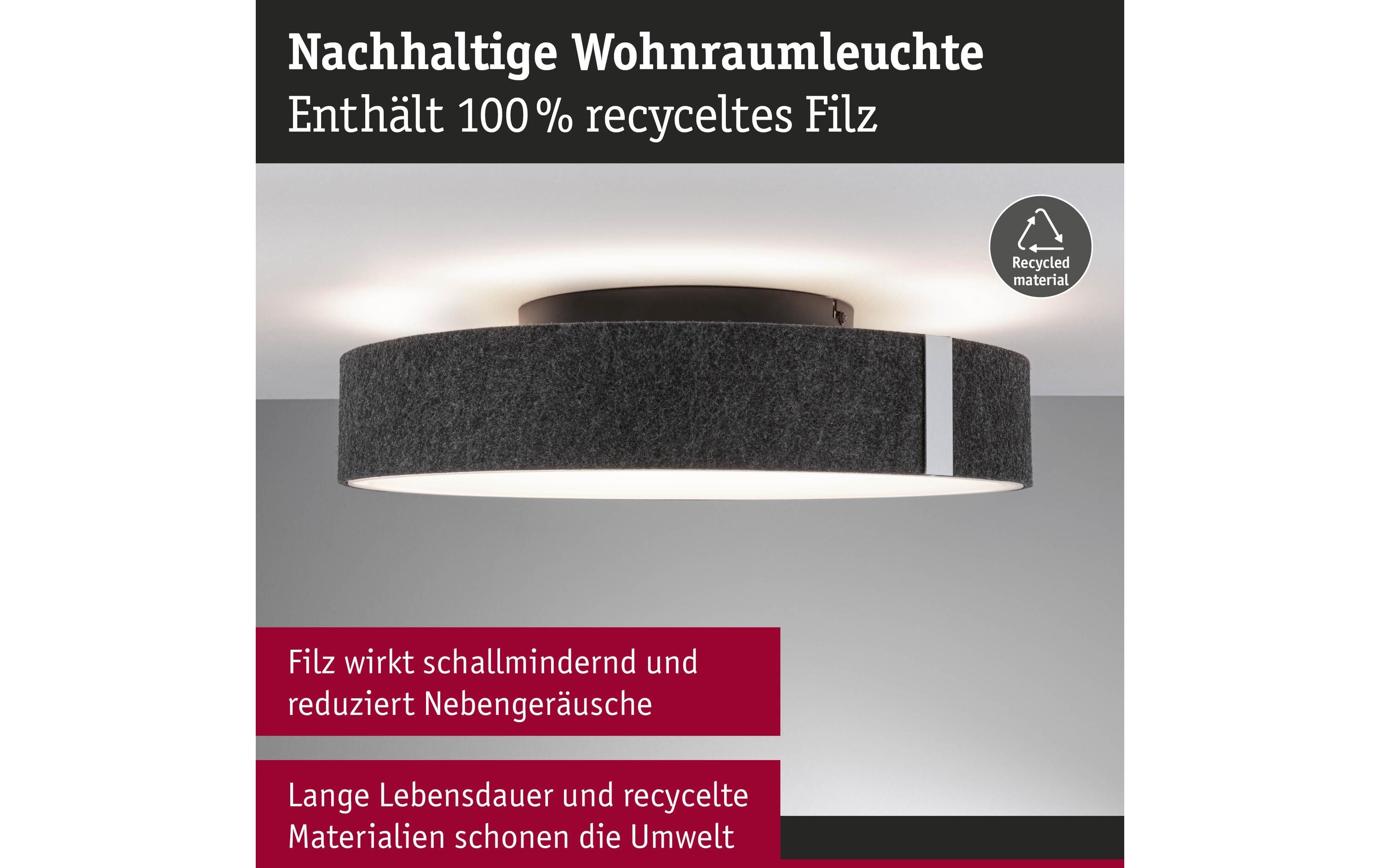 LED Deckenleuchte Malika 2700K 29W Anthrazit<br>Deckenleuchte