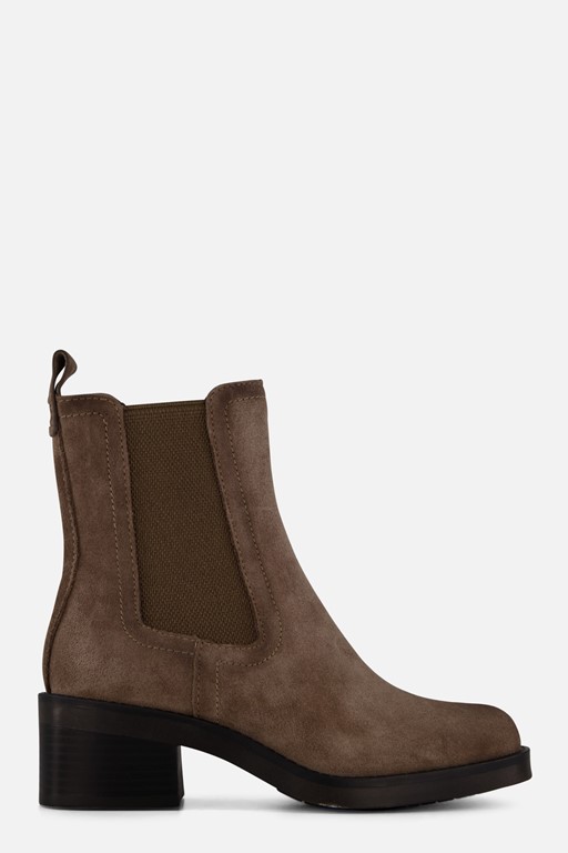 Tamaris Chelsea boots taupe Textiel