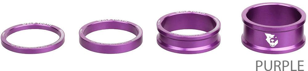 Wolf Tooth Components 3/5/10/15mm 4 Stk. Steuersatz Spacer kaufen | Bike-Discount
