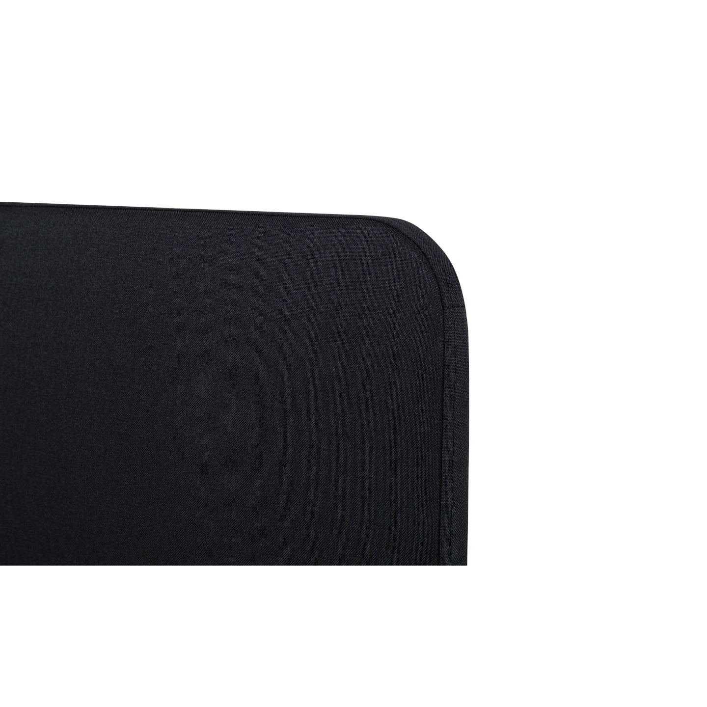 Lit double scandinave BALTA avec tête de lit et sommier 160 x 200 cm tissu noir
