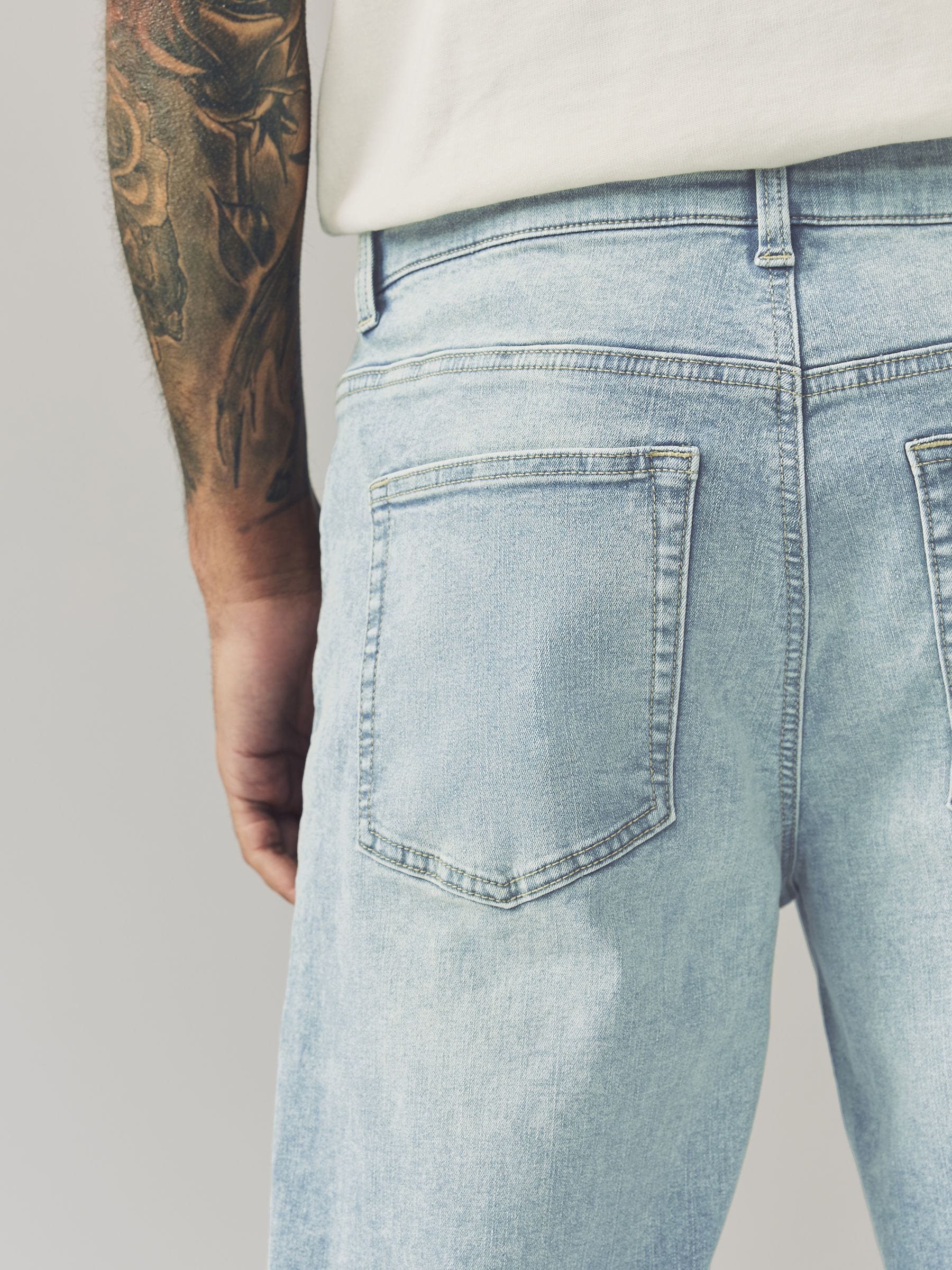 Vintage blauw - Klassieke stretchy Jeans met relaxed fit
