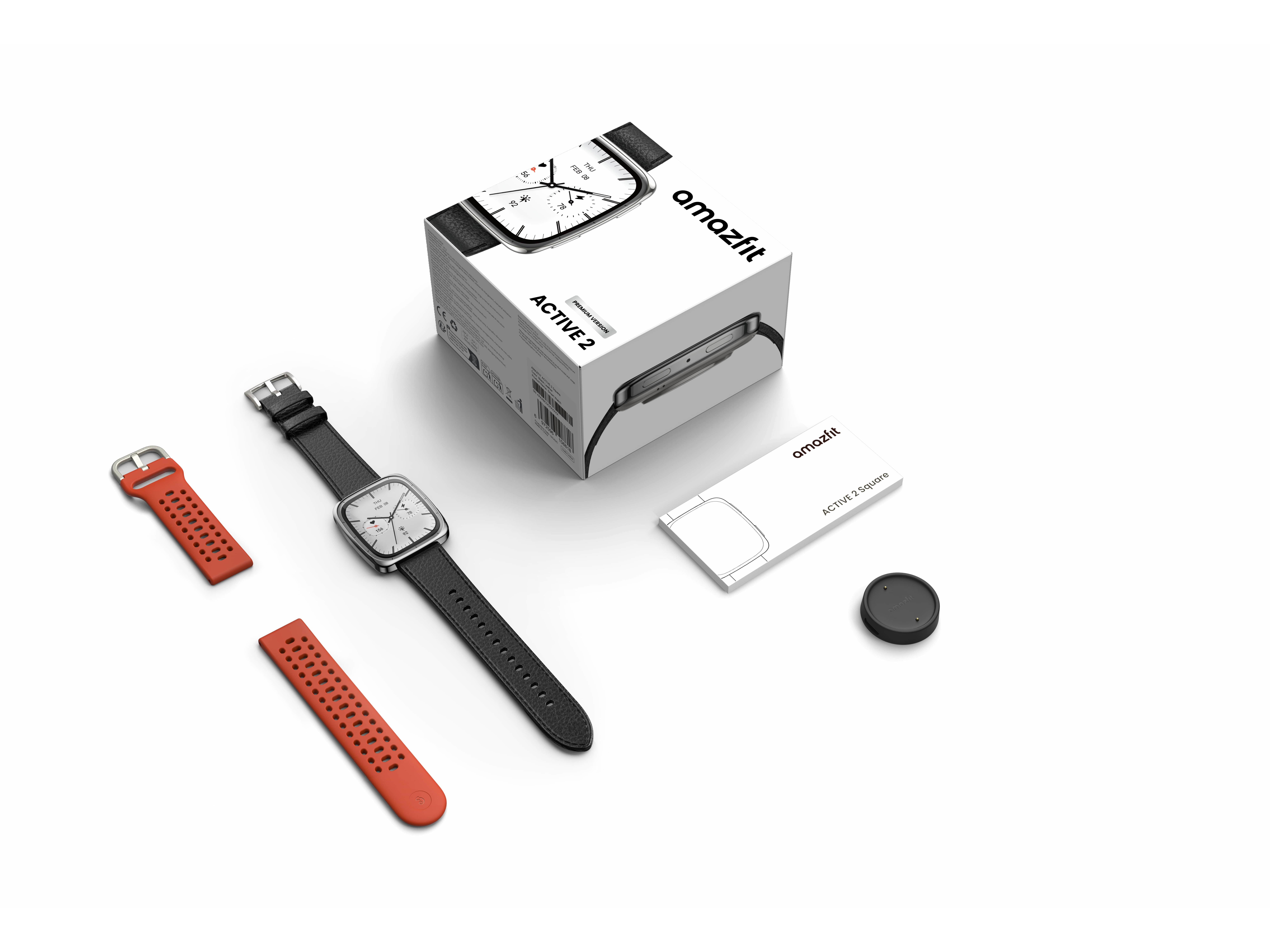 SMARTWATCH AMAZFIT ACTIVE 2 SQUARE BLACK