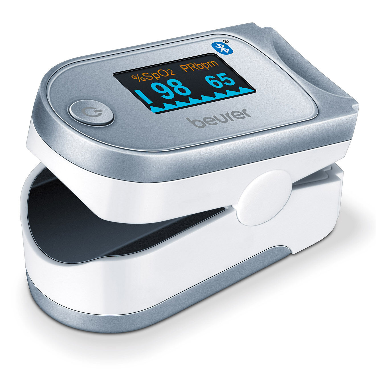 Beurer Oxymètre de pouls connecté via Bluetooth blanc