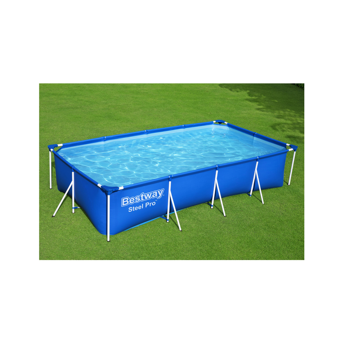 Bestway Steel Pro Frame Pool Set 400 x 211 x 81 cm inkl. Filterpumpe