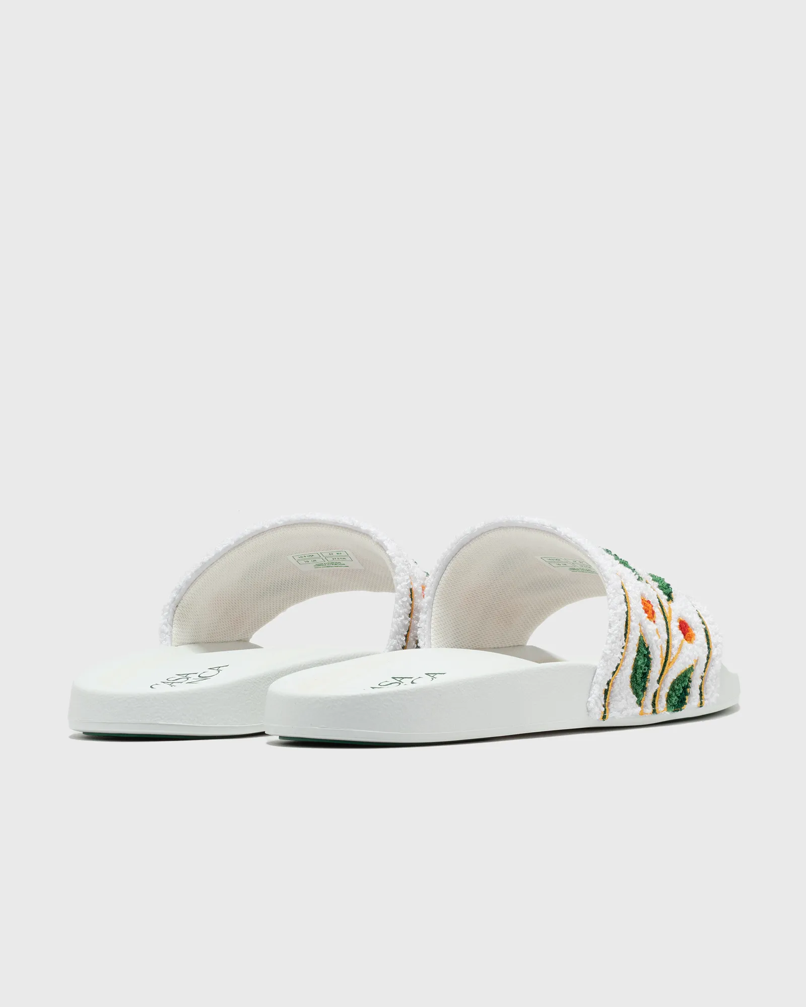Casablanca EMBROIDERED TERRY SLIDER